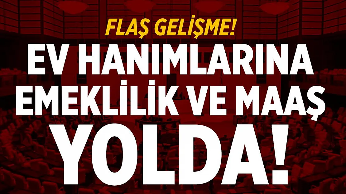 Ev hanımlarına sigorta ve emeklilik verilmesi adına TBMM'de flaş gelişme!