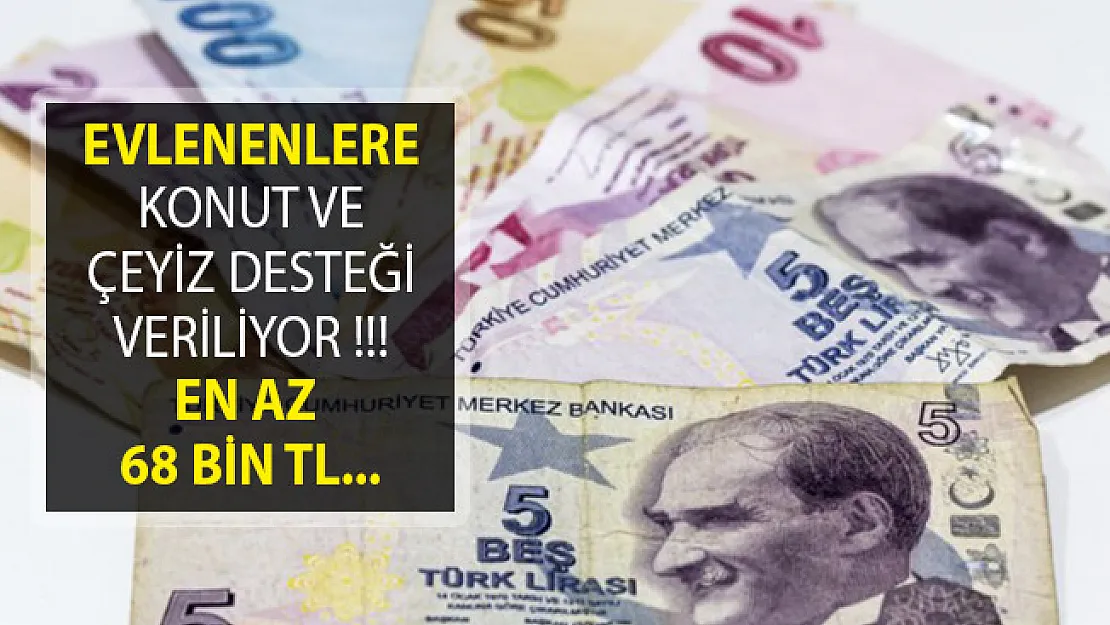 Evlenenlere Konut Ve Çeyiz Desteği Veriliyor! En Az 68 Bin TL