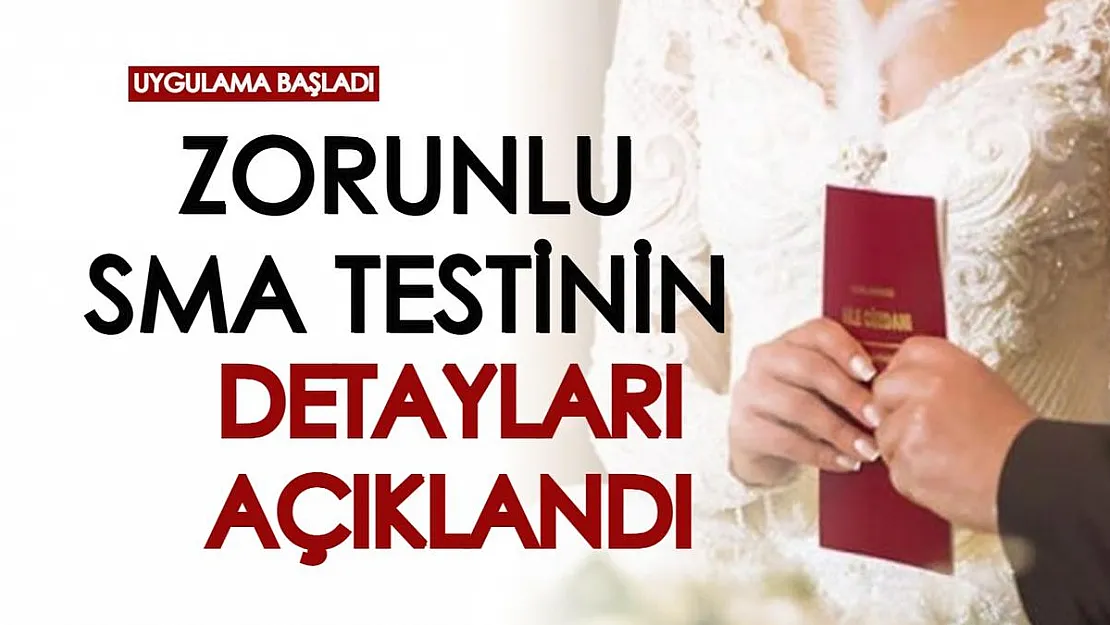 Evlilik öncesi zorunlu kılınmıştı! Uzman isim SMA testinin detaylarını açıkladı