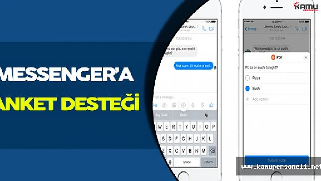 Facebook Messenger Üzerinde Anket Özelliğini Etkinleştirdi