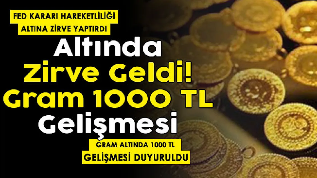 FED hareketliliği altını vurdu! Altın fiyatlarında zirve geldi: 1000 lira gelişmesi! İşte güncel gram altın ve çeyrek altın fiyatları