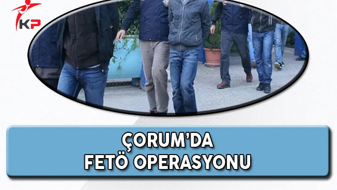 FETÖ Operasyonu Kapsamında Çorum'da 23 Gözaltı!