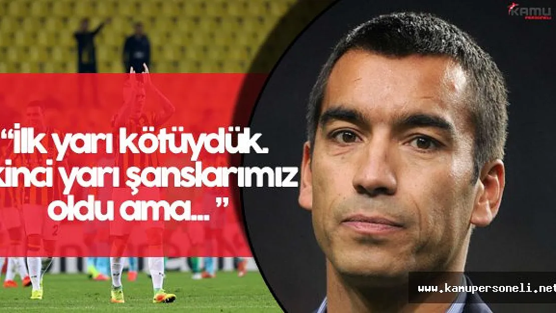 Feyenoord Teknik Direktörü: &quotBurada En Kötü Şey..."