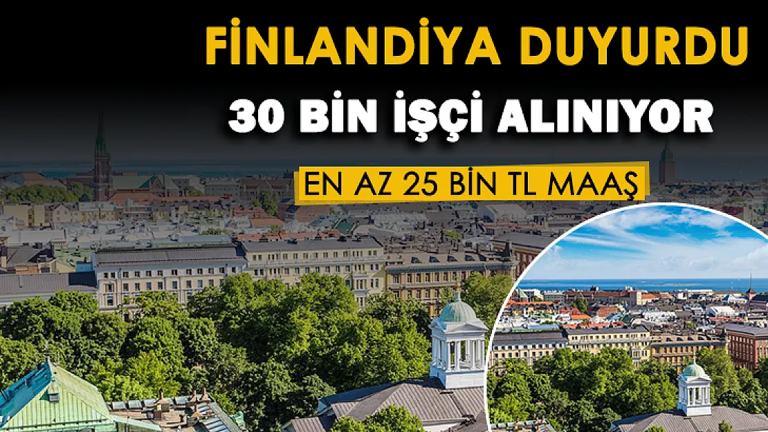 Finlandiya en az 25 bin lira maaşla 30 bin personel alımı yapıyor! İşte Finlandiya iş başvuru formu