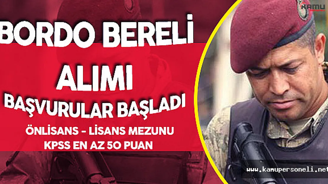 FLAŞ! Özel Kuvvetler Komutanlığı Subay Astsubay Alımı Yapacak