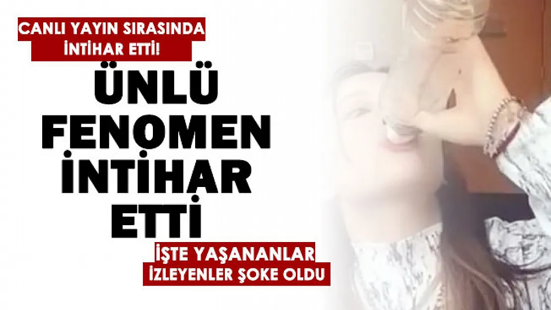 Flaş! Ünlü fenomen canlı yayında intihar etti!