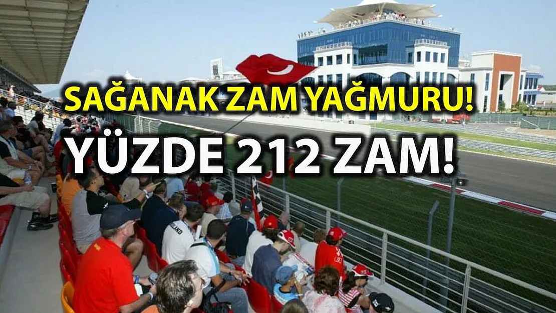 Formula 1 Türkiye Grand Prix bilet fiyatları yüzde 212 zamlandı!