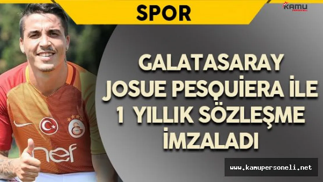 Galatasaray Josue'yi Renklerine Kattı