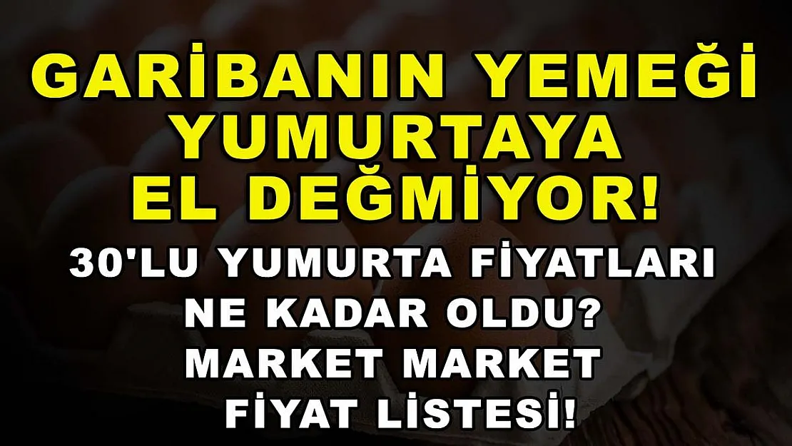 Garibanın yemeği yumurtaya el değmiyor! 30'lu yumurta fiyatları ne kadar oldu? Market market fiyat listesi!