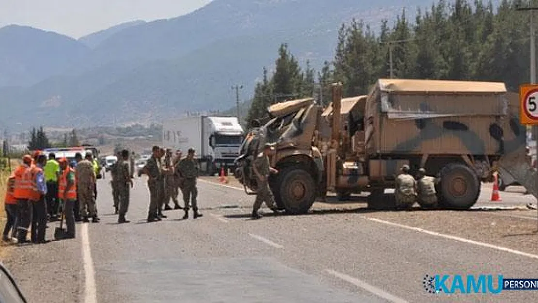 Gaziantep İslahiye'de Askeri Araç Devrildi: 2 Asker Yaralandı