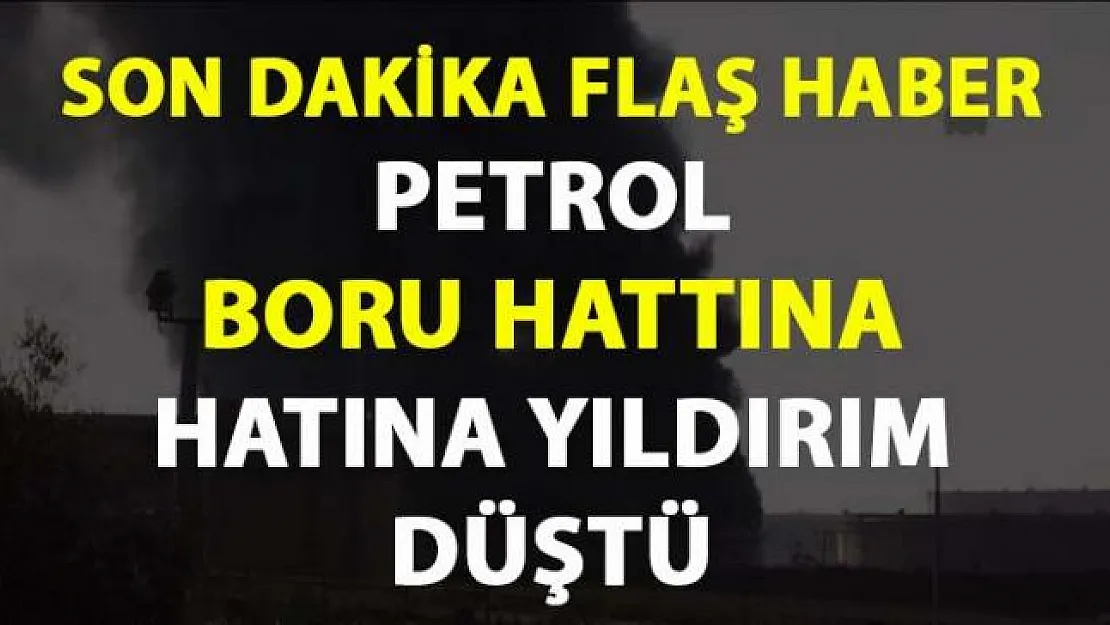 Gaziantep Nurdağın'da yıldırım petrol boru hattının üzerine düştü!