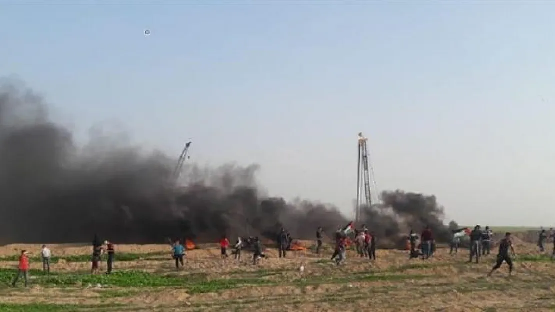 Gazze protestolarında 18 Filistinli yaralandı