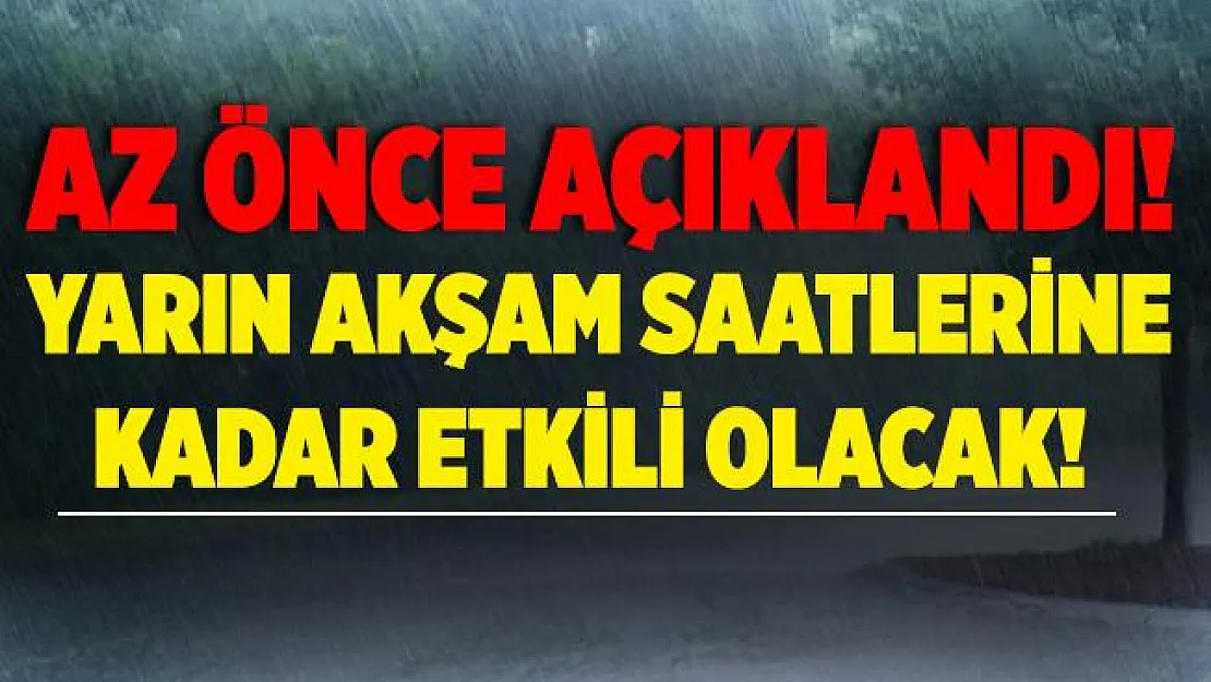 Gece saatlerinden itibaren o bölgelerimize çok şiddetli sağanak yağış geliyor! Yarına kadar etkili olacak!