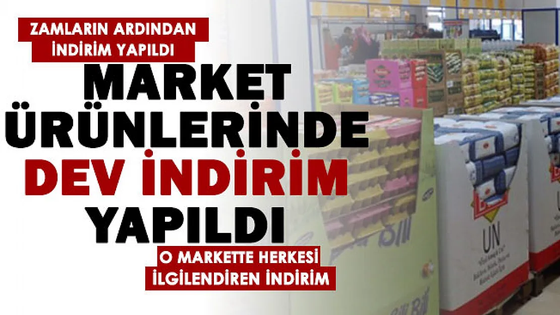 Gelen zamların ardından o marketten vatandaşları rahatlatan indirim! Market ürünlerinde dev indirim yapıldı