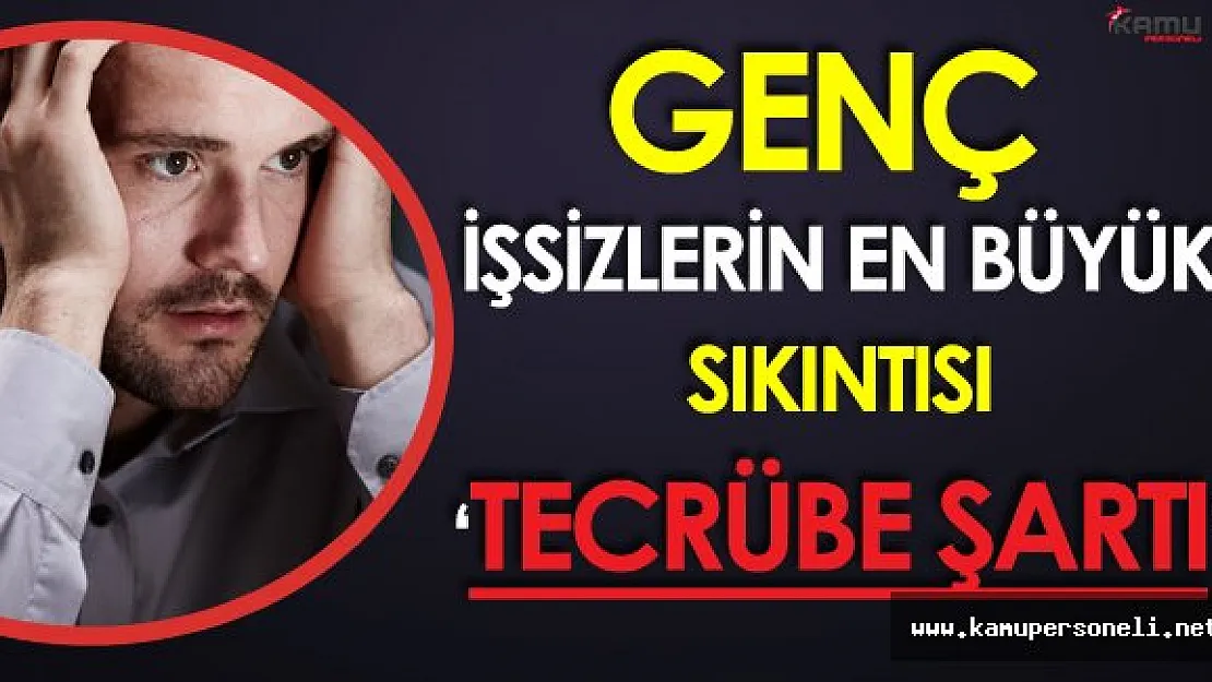 Genç İşsiz Sayısı Yükseliyor ! İşsizlerin En Büyük Sorunu 'Deneyim'
