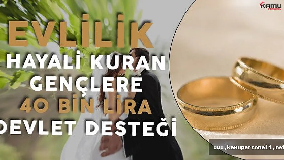 Gençlere 40 Bin Lira Devlet Desteği