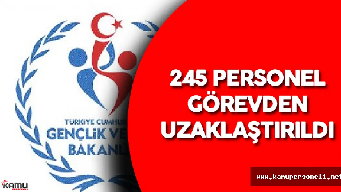 Gençlik ve Spor Bakanlığı'nda 245 Personel Görevden Alındı