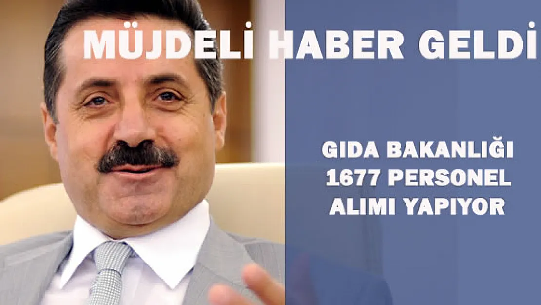 Gıda, Tarım ve Hayvancılık Bakanlığı 1677 Sözleşmeli Personel Alımı Yapacak
