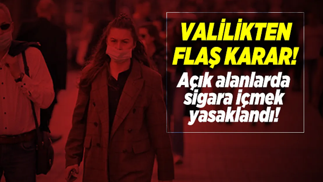 Giresun Valiliği açık alanlarda sigara içmeyi yasakladı!
