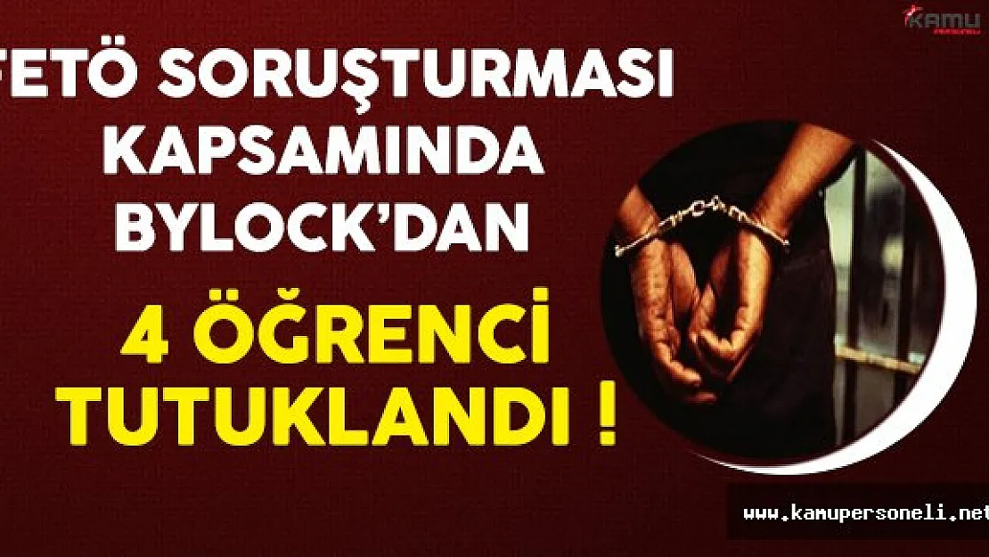 Giresun'da FETÖ'den 4 Öğrenci Tutuklandı !