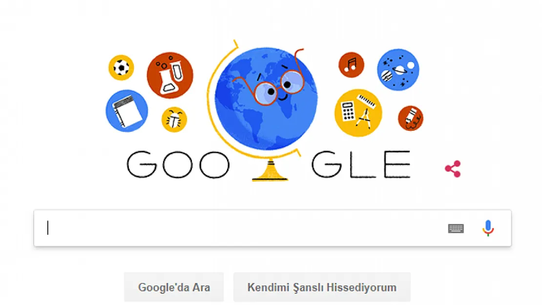 Google'den Jest! 24 Kasım Öğretmenler Gününü Doodle Yaptı!