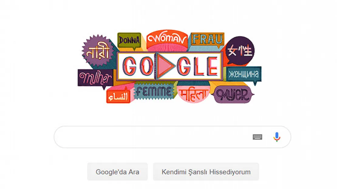 Google'den Jest- 8 Mart Dünya Kadınlar Gününü Doodle Yaptı