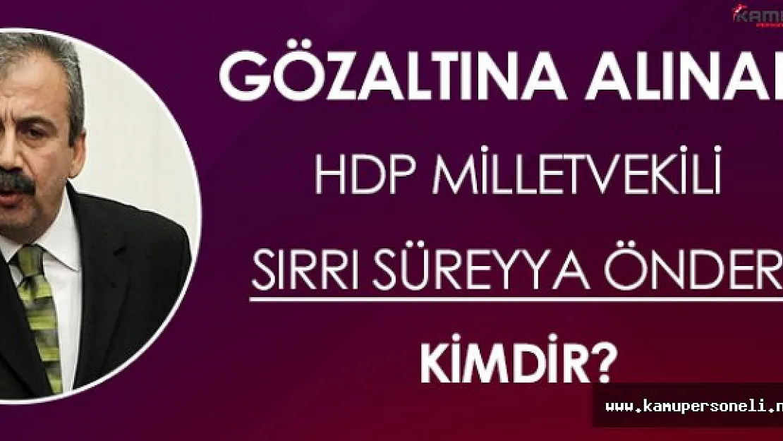 Gözaltına Alınan HDP Milletvekili Sırrı Süreyya Önder Kimdir?