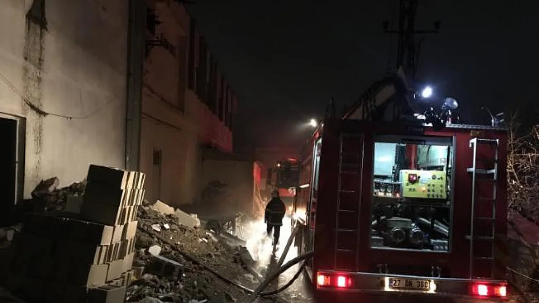 GÜNCELLEME - Gaziantep'te fabrika yangını