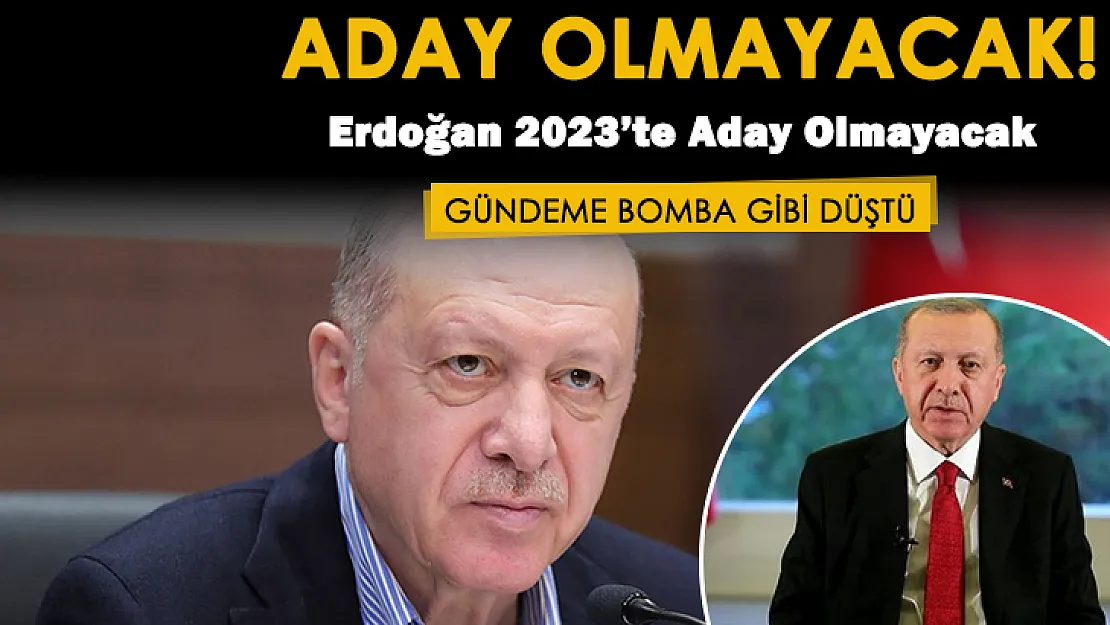 Gündeme bomba gibi düştü! Cumhurbaşkanı Erdoğan 2023'te aday olmayacak! AK Parti'den açıklama geldi