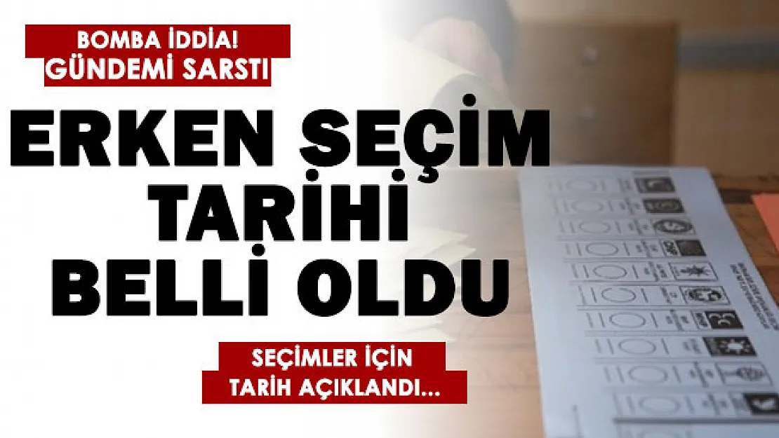 Gündemi sarsan bomba iddia: Erken seçim geliyor! Tarih belli oldu