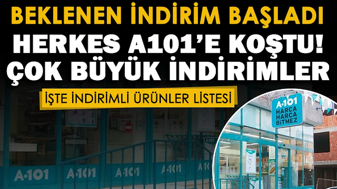 Günlerdir beklenen indirim resmen başladı! A101 indirimi paylaştı: Herkes A101'e koşuyor