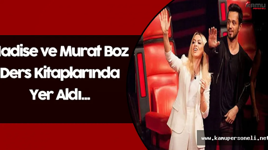 Hadise ve Murat Boz Ders Kitaplarında...