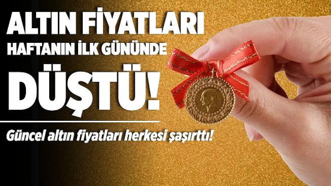 Haftanın ilk gününde altın fiyatları düşüşte! 24 Ağustos güncel gram altın, çeyrek altın fiyatları..
