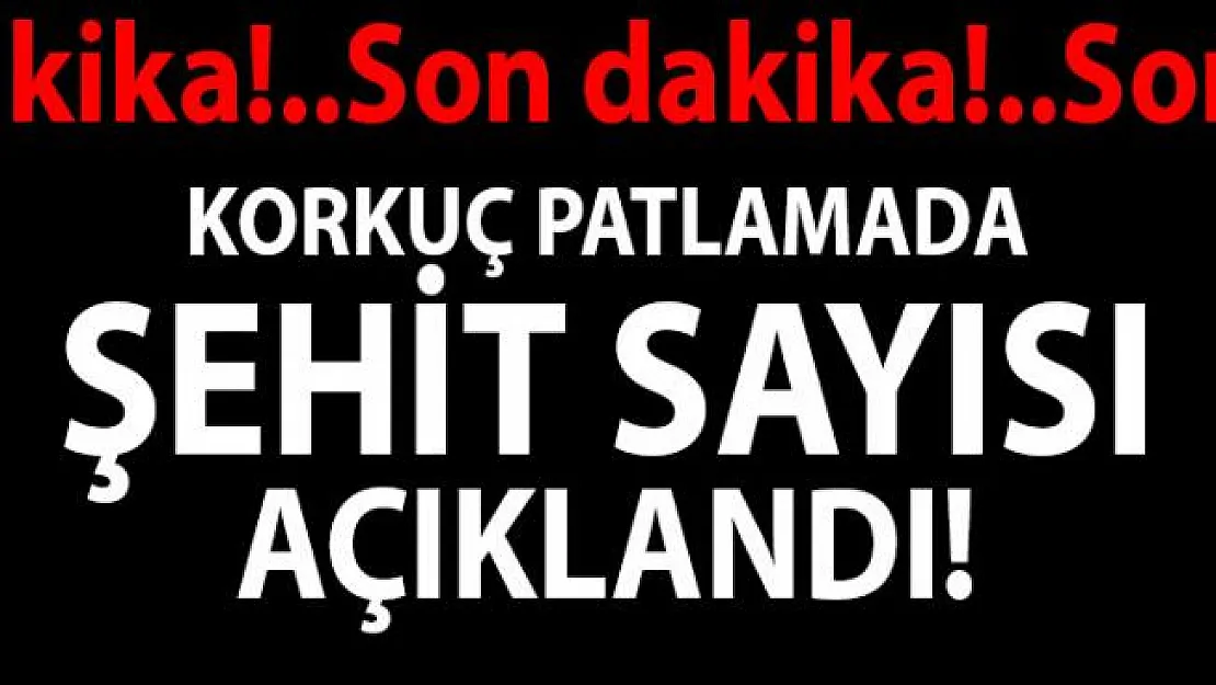 Hakkari Şemdili'deki Patlamada Son Dakika Şehit Sayısı Açıklamaları