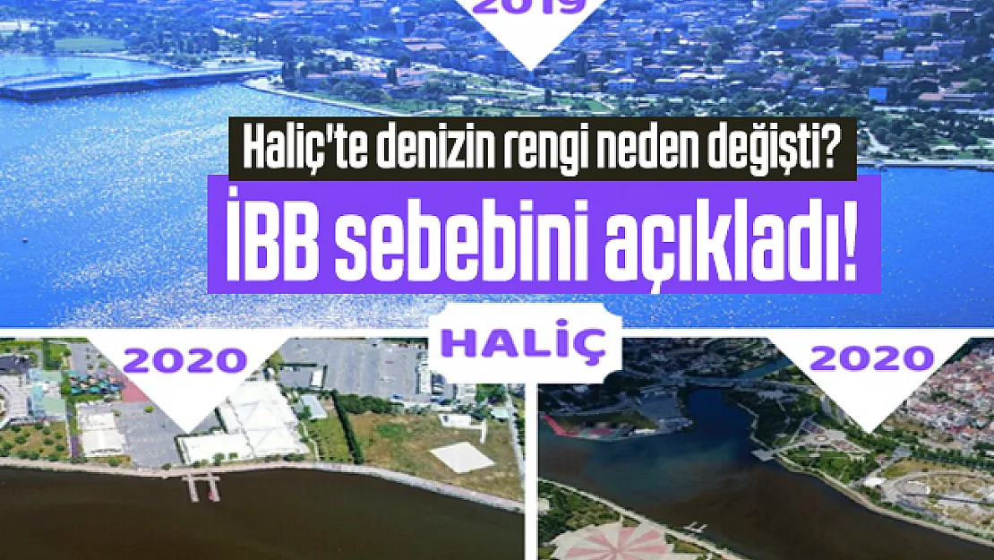 Haliç'te denizin rengi neden değişti? İBB sebebini açıkladı!