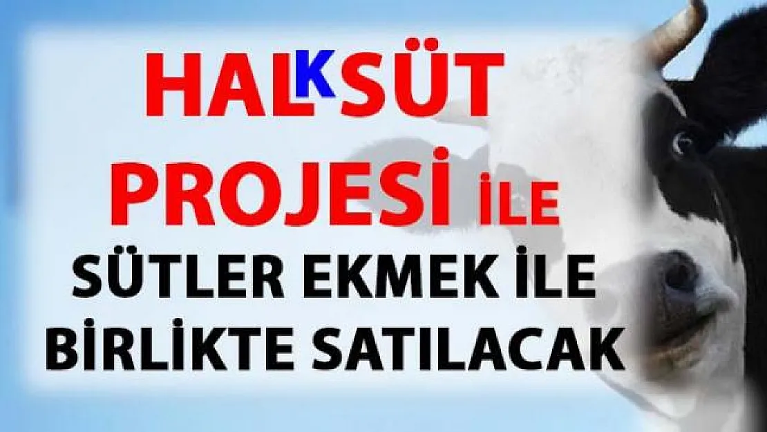 Halk süt projesi ile çiftçinin ürettiği sütler doğrudan halkın tüketimine sunulucak