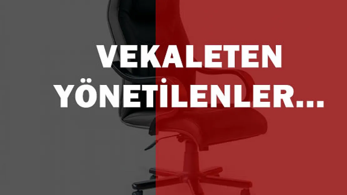 Hangi Önemli Devlet Kurumları Vekaleten Yönetiliyor?