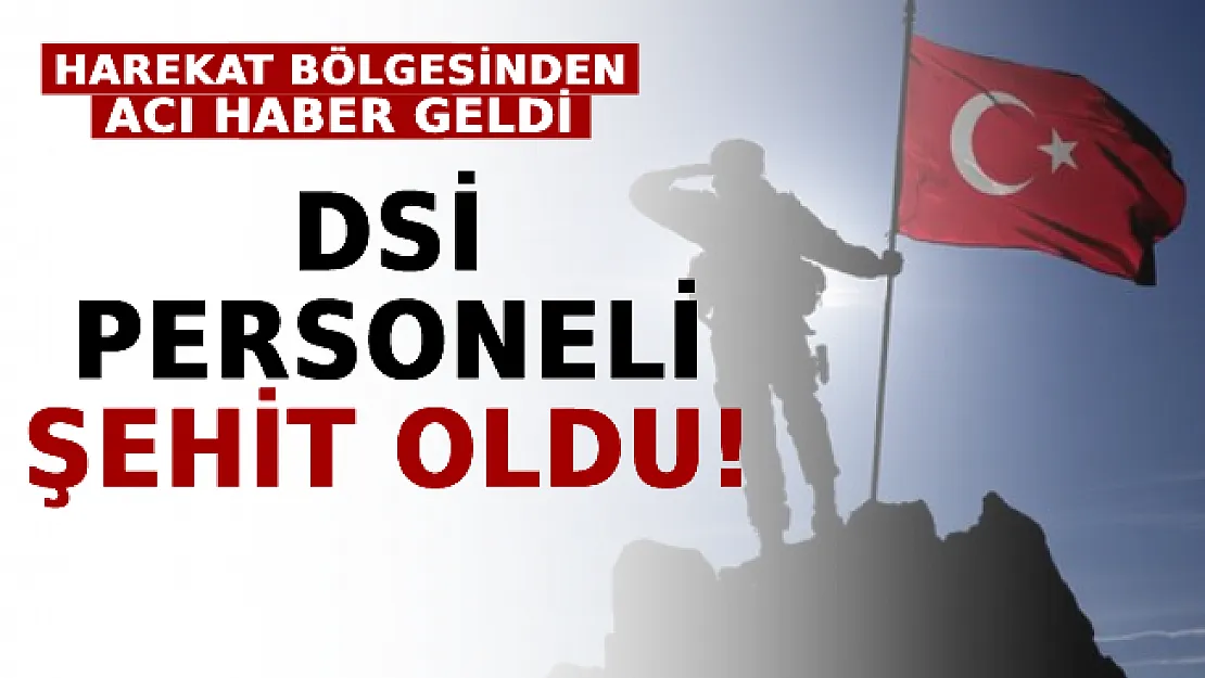 Harekat Bölgesinden Acı Haber Geldi: DSİ Personeli Şehit Oldu!