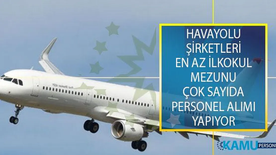 Havayolu Şirketleri Tarafından Yayımlanan İş İlanlarıyla En Az İlkokul Mezunu Çok Sayıda Personel Alımı Yapılıyor!