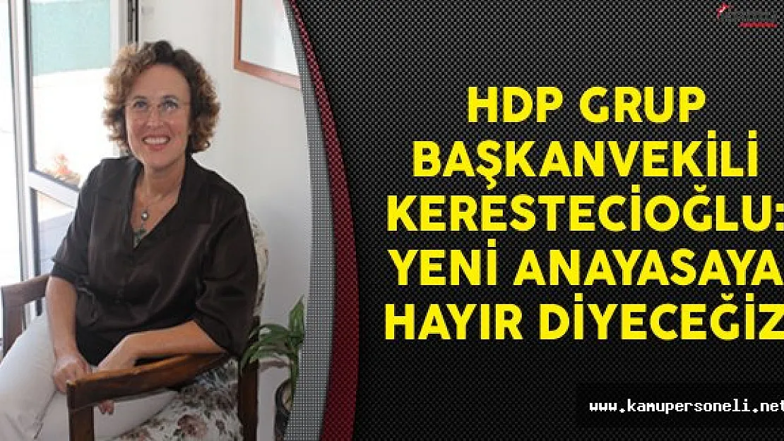 HDP Grup Başkanvekili Kerestecioğlu: Yeni Anayasaya Hayır Diyeceğiz