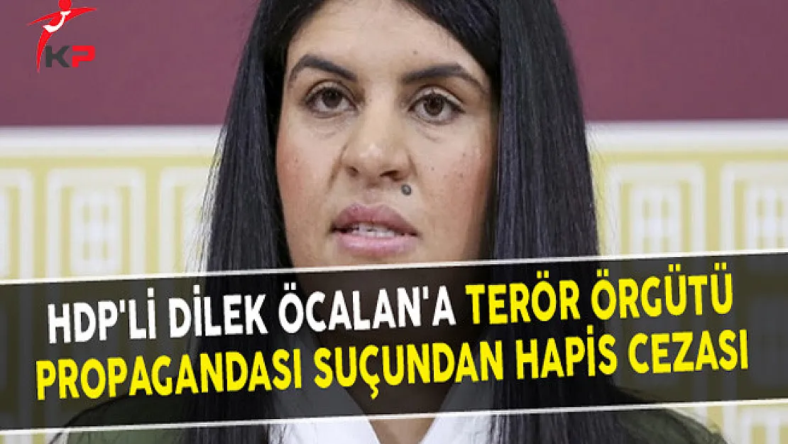 HDP'li Dilek Öcalan'a Terör Örgütü Propagandası Suçundan Hapis Cezası