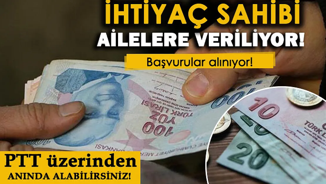 Hemen PTT'ye gidip yardımlardan alabilirsiniz! 700 TL gıda yardımı başvuru şartları..
