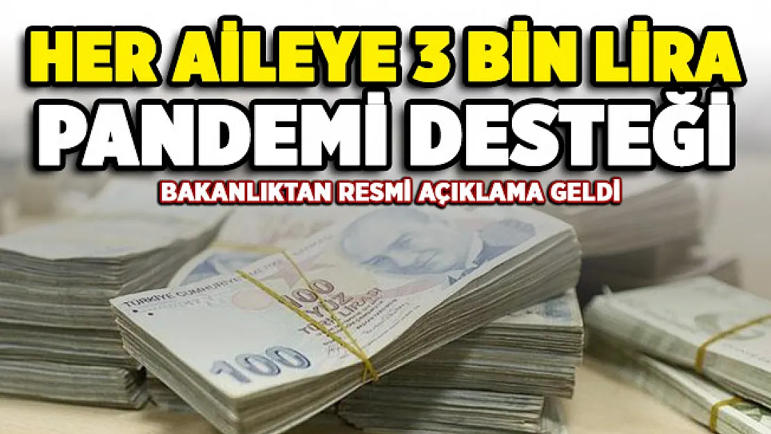 Her aileye 3 bin lira destek veriliyor mu? Bakanlıktan resmi açıklama geldi
