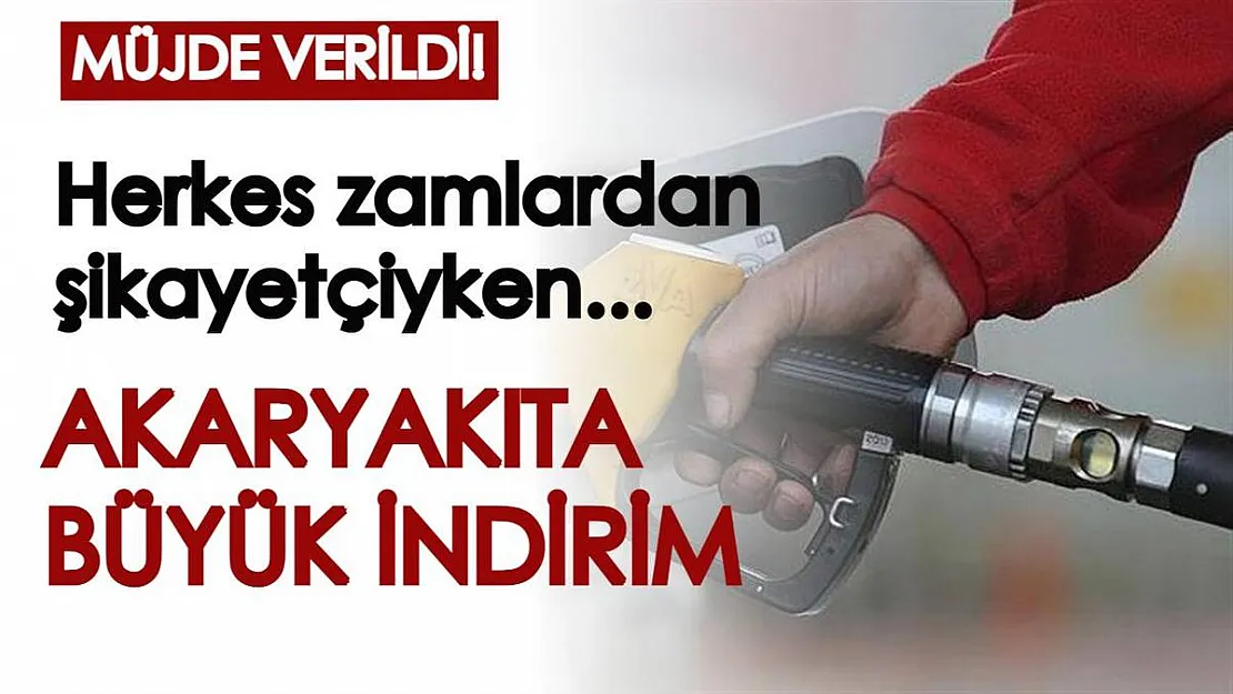 Herkes bu haberi bekliyordu, günler sonra müjde verildi! Akaryakıt fiyatlarına indirim yapılıyor