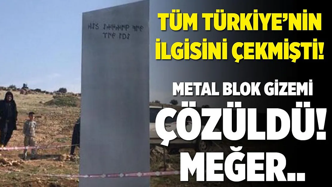 Herkes merak ediyordu! Göbeklitepe metal blok gizemi çözüldü!