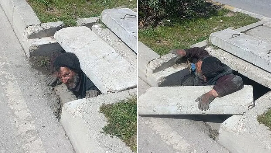 Hırsızlık İçin Girdiği Kanalda Mahsur Kaldı! Yardım Etmeyenlere Tepki Gösterdi