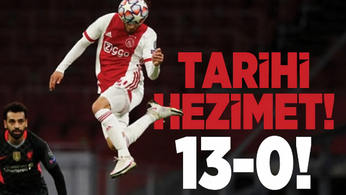 Hollanda'da Ajax rakibine tarihi hezimet yaşattı! 13-0 yendi!