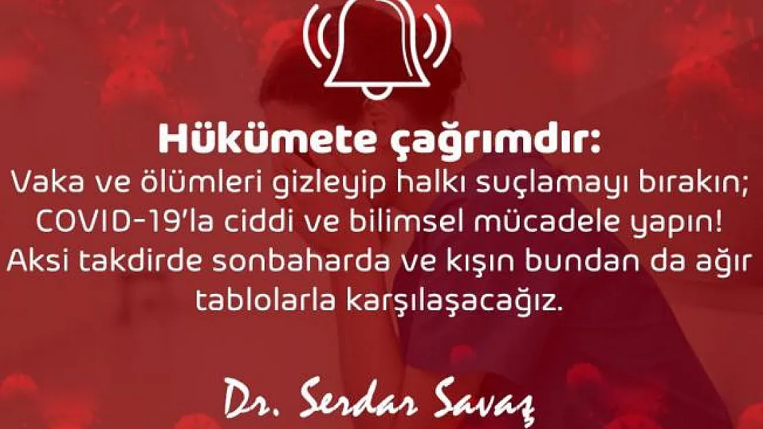 Hükümete çağrı yapıldı! Vaka ve ölümleri gizleyip halkı suçlamayı bırakın!