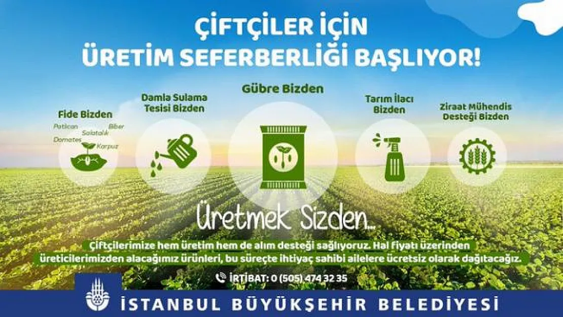 İBB Başkanı İmamoğlu çiftçiler için üretim seferberliği başlattıklarını duyurdu!