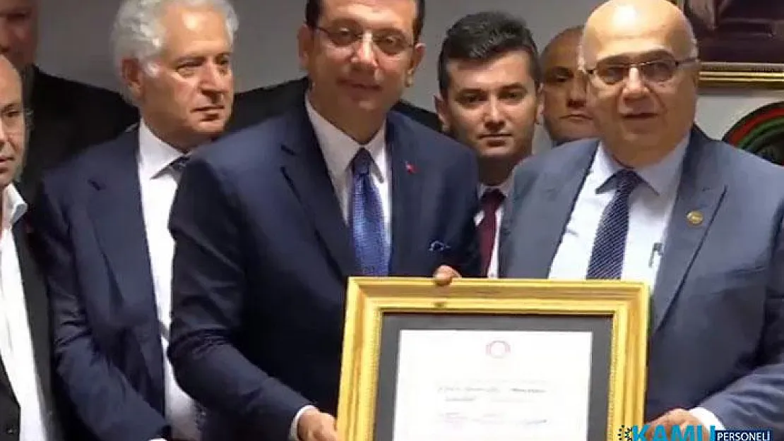 İBB Başkanı Seçilen Ekrem İmamoğlu Mazbatasını Aldı!